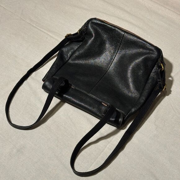 Fossil Leather Black Backpack Purse - Picture 3 of 10